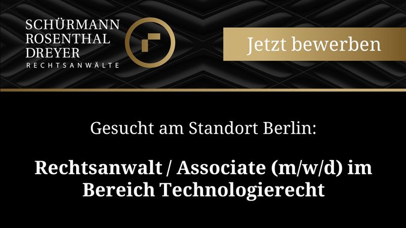 Rechtsanwalt / Associate (m/w/d) IT-Recht