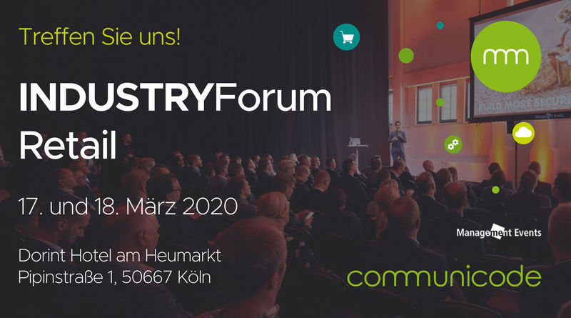 communicode IndustryForum Retail Titelbild, Ort und Datum