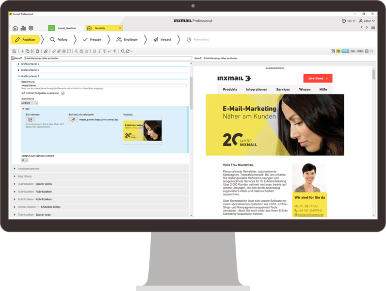 Inxmail im neuen Corporate Design
