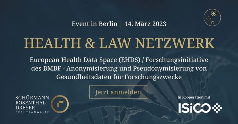 Anonymisierung und Pseudonymisierung von Gesundheitsdaten für Forschungszwecke 