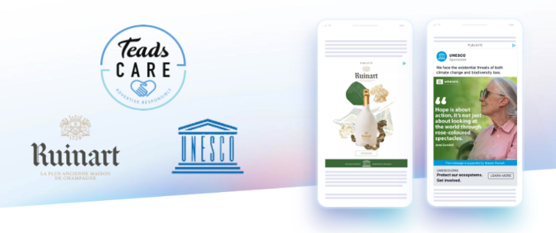 Teads Care Kampagne von Ruinart kommt UNESCO zugute