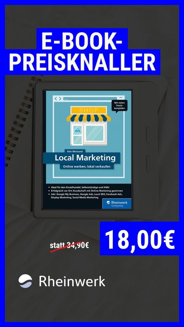  Black Week beim Rheinwerk Verlag - E-Book Preisknaller - Local Marketing 