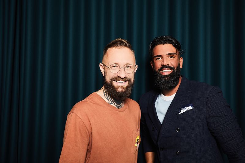 Sebastian Hack (li) und Kia Zolfaghari 