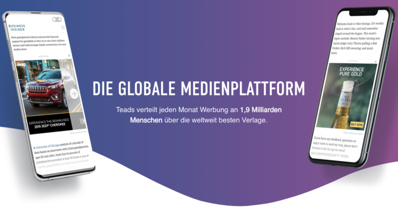2 Mrd. Menschen über Teads