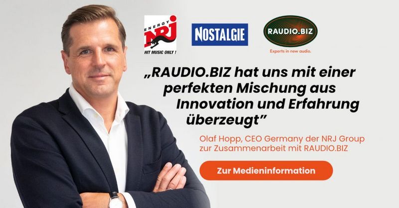 RAUDIO.BIZ gewinnt ENERGY Gruppe als neuen Mandanten