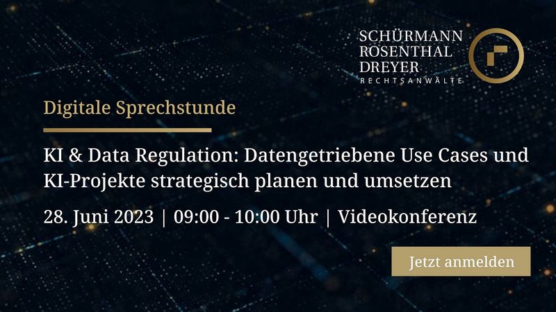 Webinar zu KI & Data Regulation