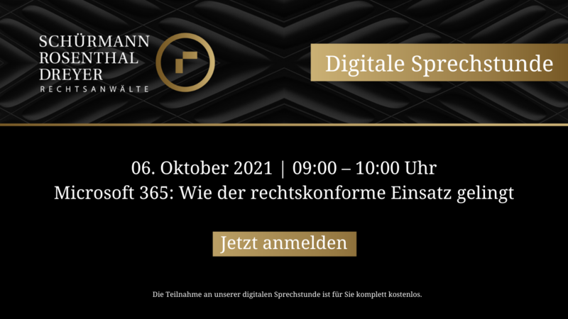 Online-Workshop Microsoft 365 rechtskonform