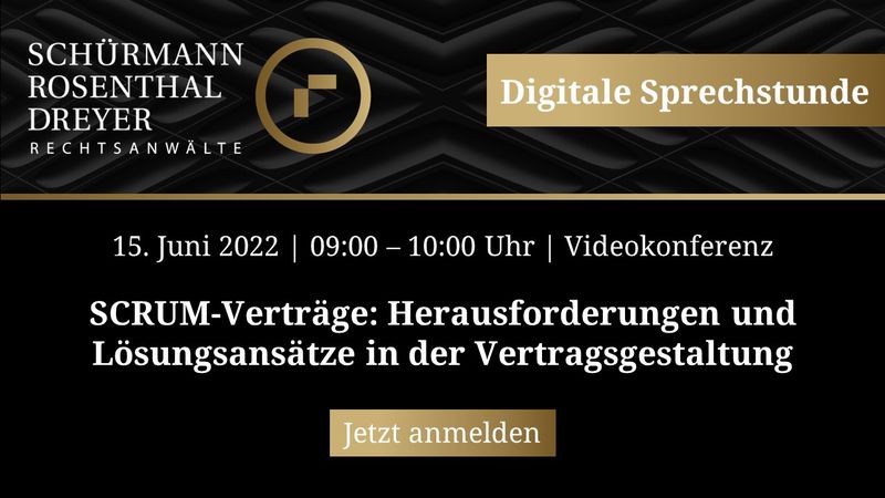 Online-Event zu SCRUM-Verträgen